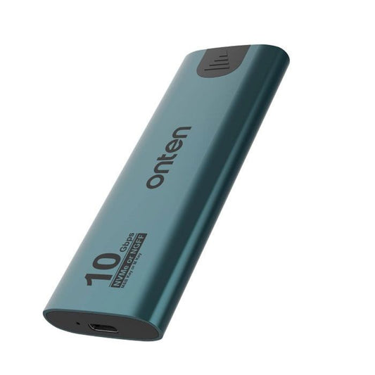 Onten OTN-UCA322 | NVMe M.2 SSD External Enclosure | USB 3.2 Gen 2 | 10Gbps Transfer Speed | Tool-Free Design | Aluminum Alloy | For Windows, macOS, Linux