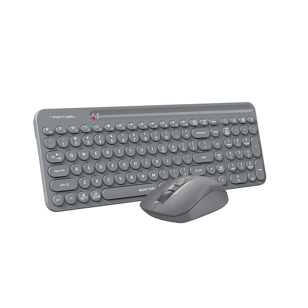 A4Tech FG3300 Air QuietKey 2-Zone 2.4G Wireless Combo Desktop Grey