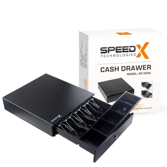 Speed-X SP-320A Cash Drawer | Heavy-Duty POS Cash Drawer (4 Bill / 5 Coin Compartments)e efficiency and protect your business earnings.