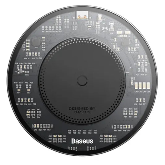 BASEUS Simple 2 | Wireless Charger 15W (Cluster Black with Type‑C Cable) – Model CCJJ050001