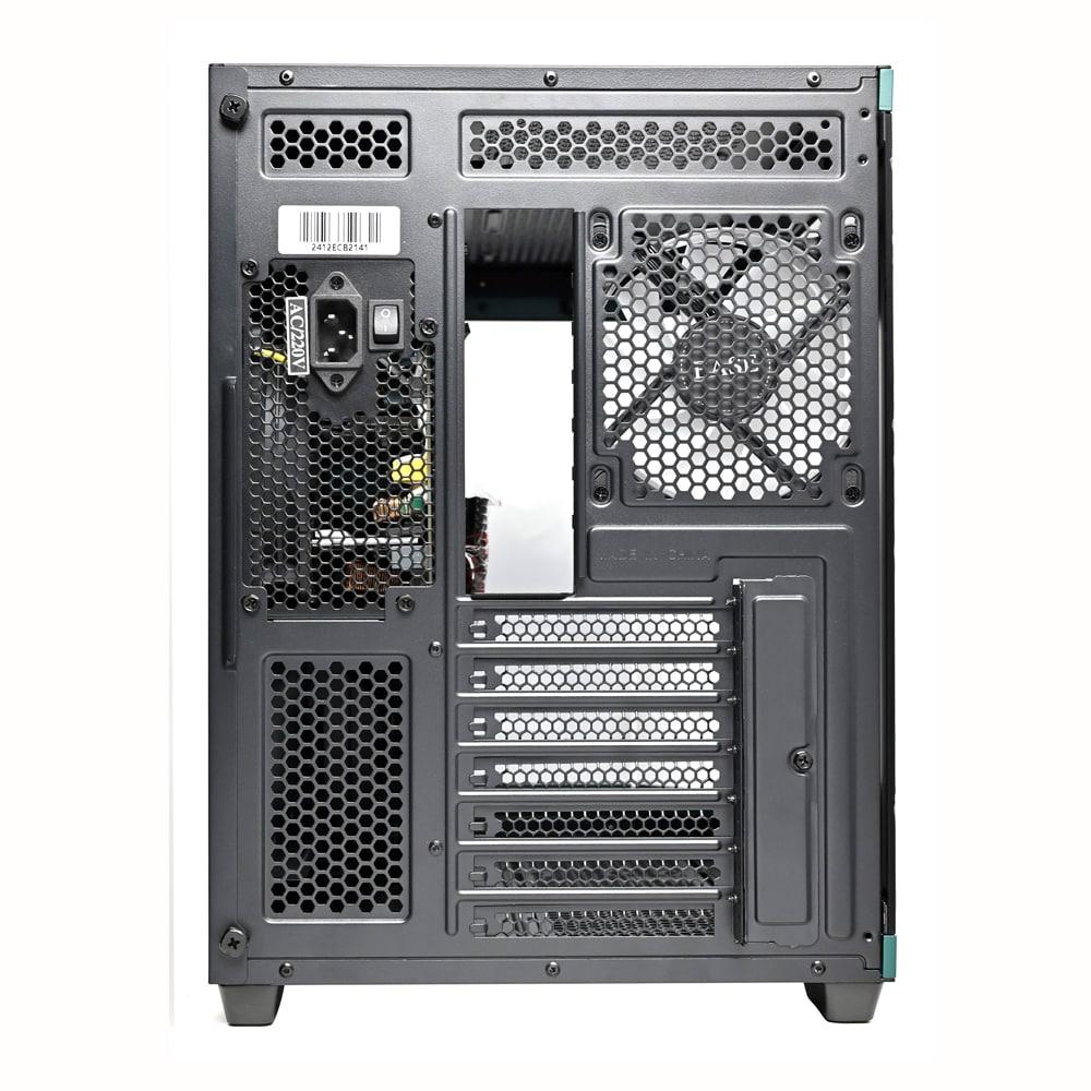 EASE EC124B Pro Case | Panoramic ATX Case with 4 ARGB Infinity Fans (Tempered Glass, Type-C)