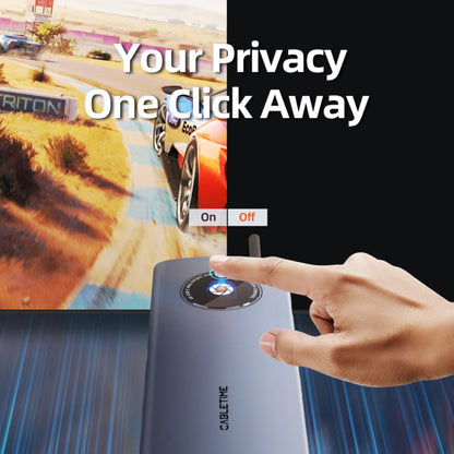 CABLETIME CB93G | 6-in-1 USB-C Multiport Travel Hub | 4K HDMI | 2× USB-A 3.0 5Gbps | SD/TF Reader 104Mbps | USB-C PD 100W | Aluminum + Braided Cable