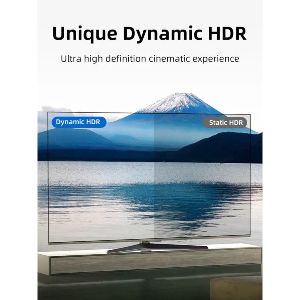 CABLETIME CH11 | 8K HDMI 2.1 Cable 48Gbps Braided | Ultra High Speed | 8K@60Hz, 4K@120Hz | Gold-Plated Connectors