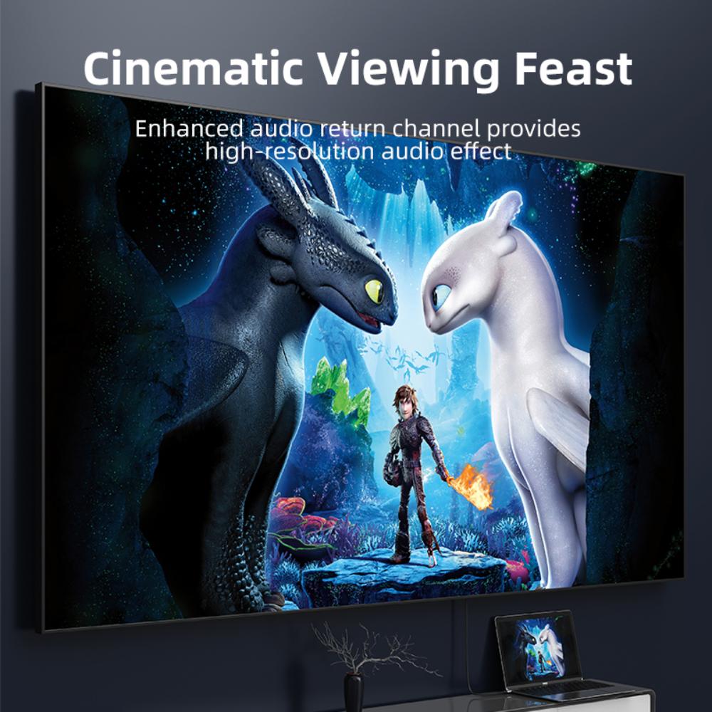 CABLETIME CC12N USB-C to HDMI Cable | 4K@30Hz, 10.2Gbps, Nylon Braided | 3M