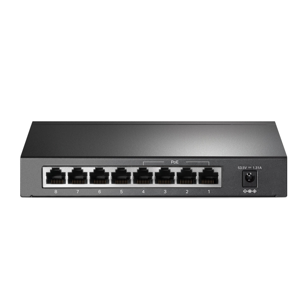 TP-Link TL-SF1008P 8-Port 10/100Mbps Desktop Switch with 4-Port PoE+ | Reliable PoE Power, Extended Range, and Silent Operation