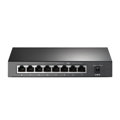 TP-Link TL-SF1008P 8-Port 10/100Mbps Desktop Switch with 4-Port PoE+ | Reliable PoE Power, Extended Range, and Silent Operation