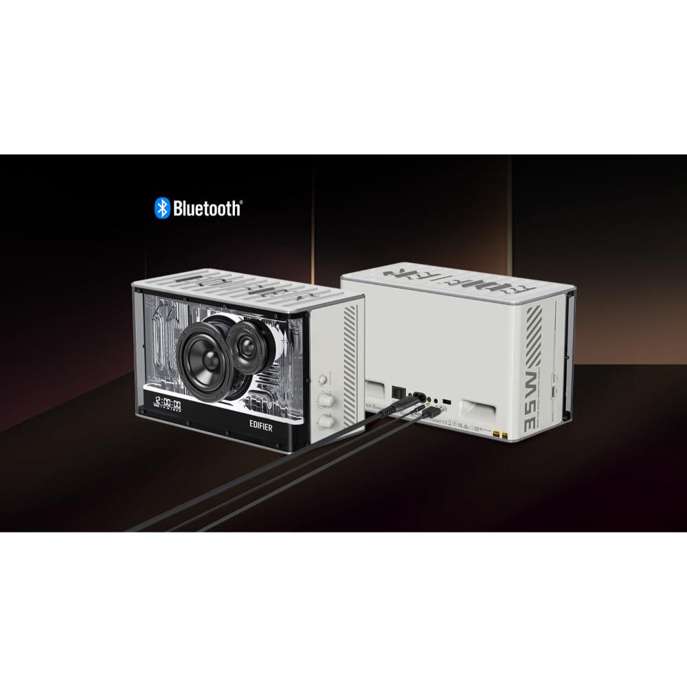Edifier QD35 | Hi-Res Tabletop Bluetooth Speaker | 40W RMS | Bluetooth 5.3 | GaN 35W Charger | RGB Light Effects