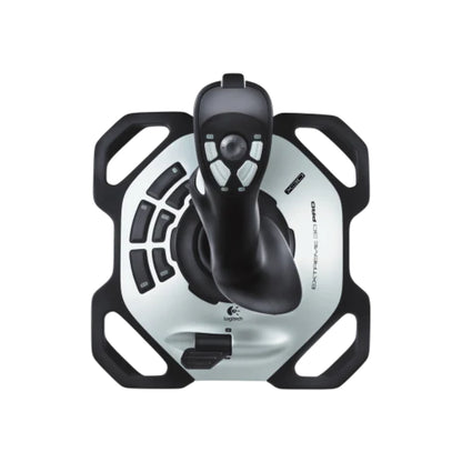 Logitech Extreme 3D Pro Joystick | USB | 12 Programmable Buttons | 8-Way Hat Switch | Twist Rudder Control | Ergonomic Grip|Black/Silver