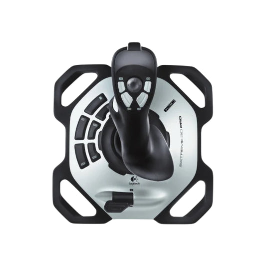 Logitech Extreme 3D Pro Joystick | USB | 12 Programmable Buttons | 8-Way Hat Switch | Twist Rudder Control | Ergonomic Grip|Black/Silver