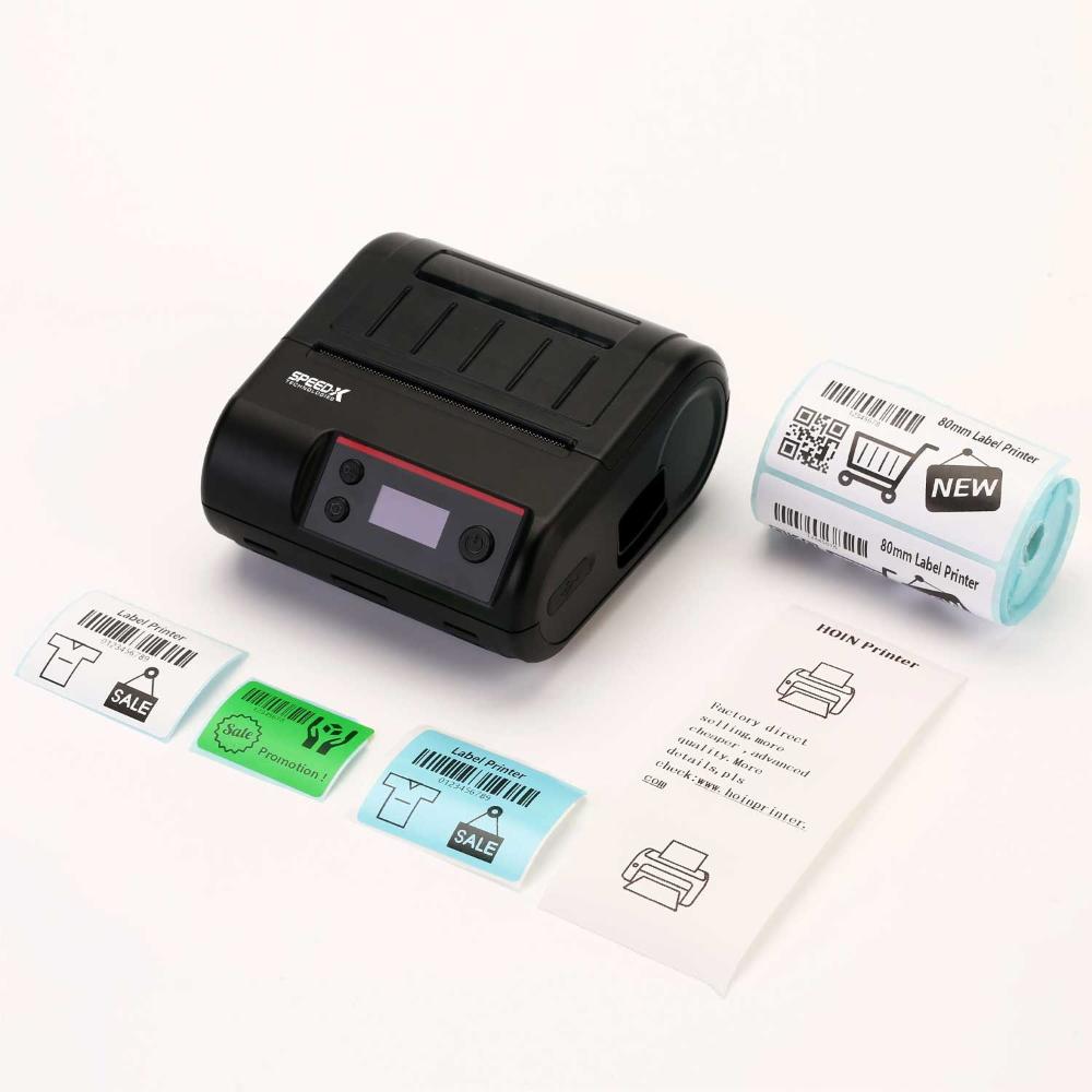 Speed-X SP-L610BT | Portable Thermal Printer (2-in-1 Label & Receipt Printing) | USB & Bluetooth Connectivity | 203 DPI | 70mm/s