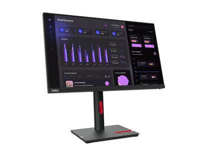 Lenovo ThinkVision T24i-30 24" LED Monitor | FHD 1920x1080 | IPS | Anti-Glare | HDMI, DP, VGA | Height Adjustable | USB Hub | 3Y