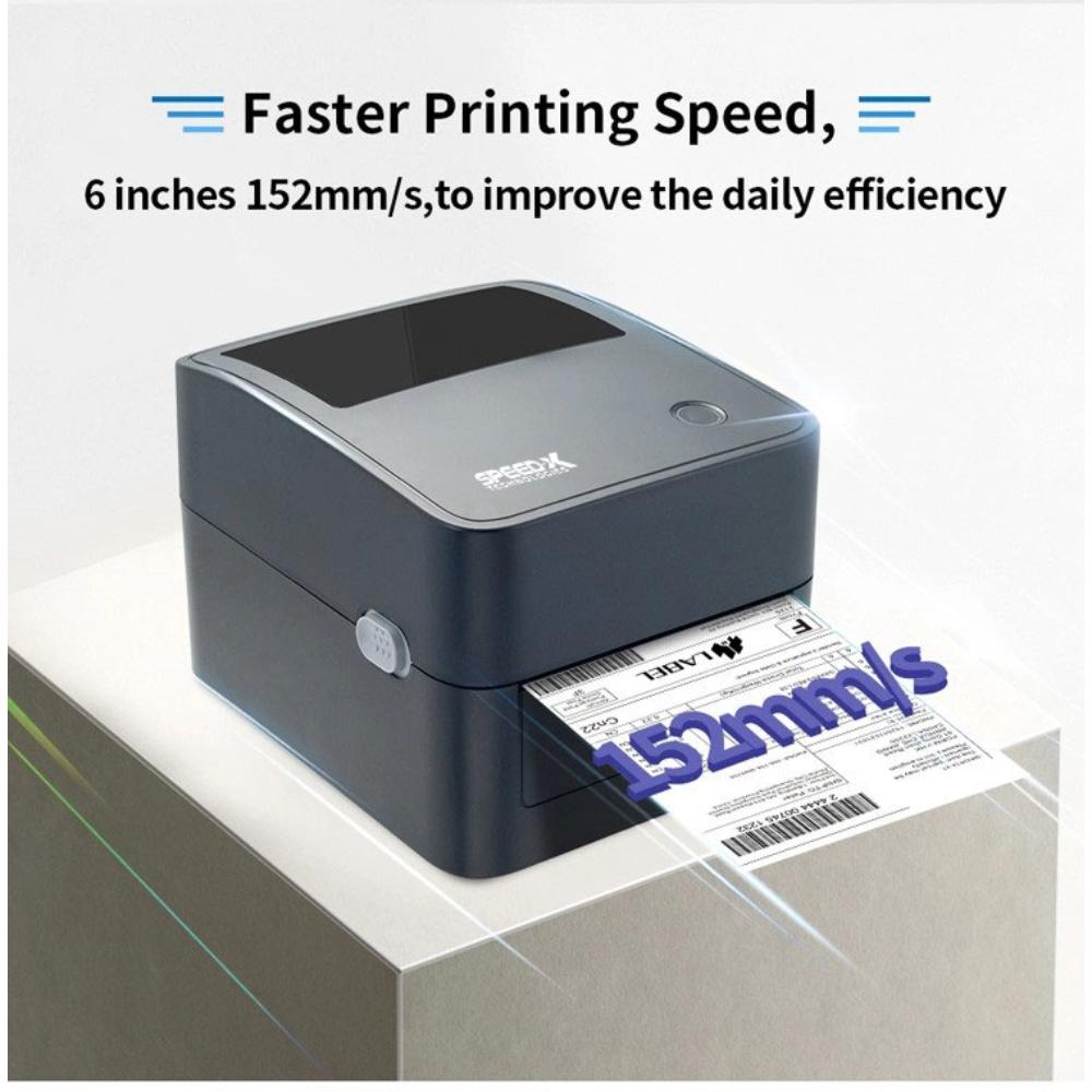 Speed-X SP-700U | 4-Inch Thermal Receipt & Label Printer | USB Interface | 203 DPI | 152mm/s Print Speed