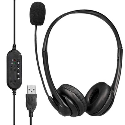 EASE EHU40 USB Headset | Reliable, Comfortable &amp; Noise-Cancelling Audio