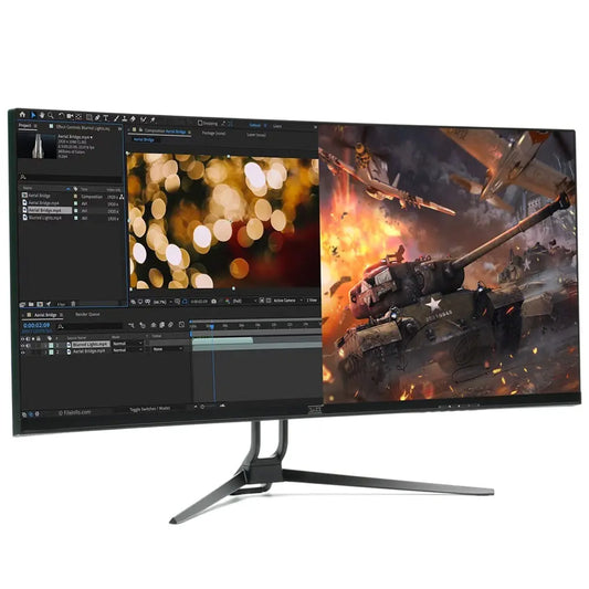 EASE PG34RWI 34-Inch Curved IPS Ultra-Wide Monitor | Immersive UWQHD with HDR