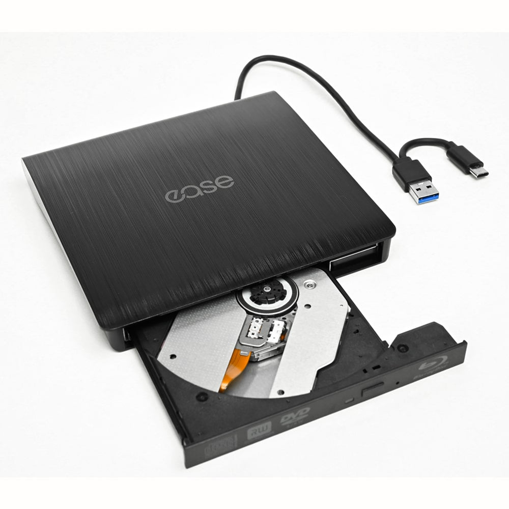 EASE External Blu-ray Drive Type-C | High-Speed, Plug-and-Play Multimedia Solution