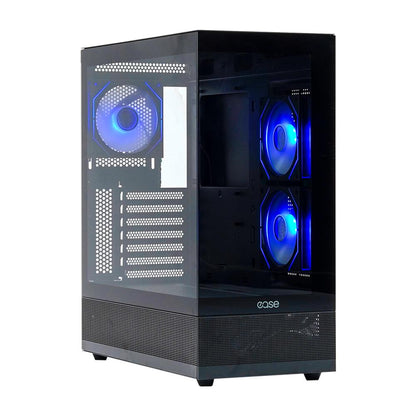 EASE EC123B ARGB Tempered Glass Gaming Case | 3x Infinity ARGB Fans | Panoramic View | 360mm Radiator Support
