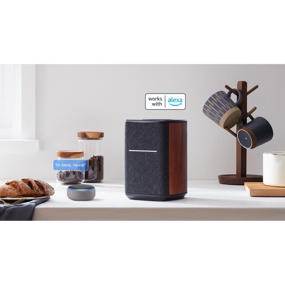Edifier MS50A Wireless Smart Speaker | Wi-Fi + Bluetooth | Multi-Room Audio | AirPlay 2 | Alexa Compatible | Brown