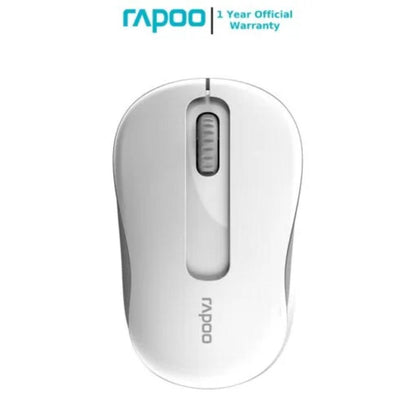 Rapoo M10 Plus Wireless Optical Mouse, Black and White