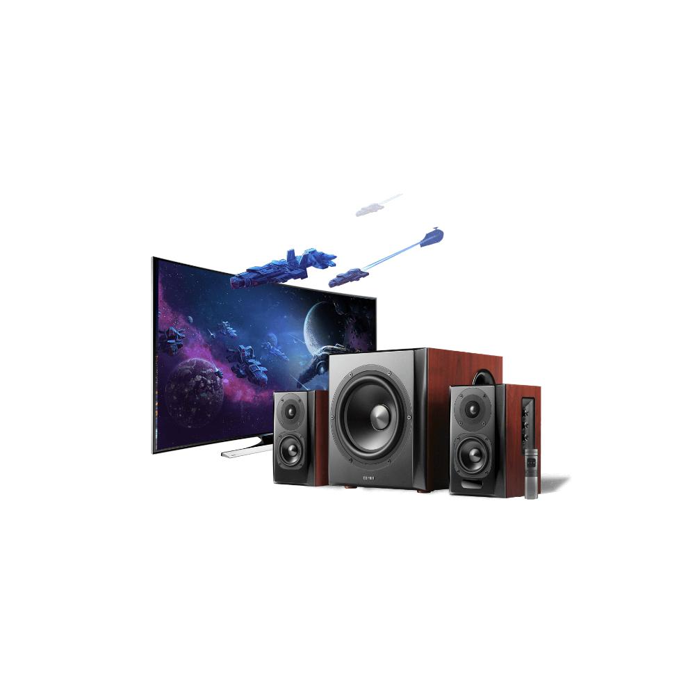 Edifier S350DB 2.1 Bookshelf Speaker System | 150W RMS | Bluetooth aptX | Optical & Coaxial | 8" Subwoofer