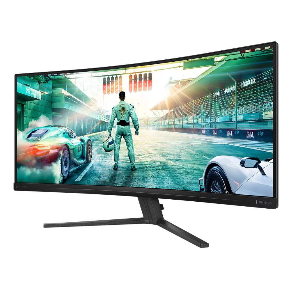 Philips Evnia 34M2C3500L Gaming Monitor | 34" WQHD Curved Fast VA Display | 180Hz | 0.5ms Smart MBR | FreeSync Premium | HDR10