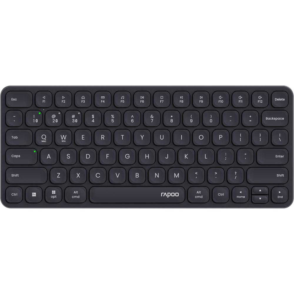 Rapoo E9050L | Ultra-Slim Multi-Mode Wireless Keyboard – Dark Grey