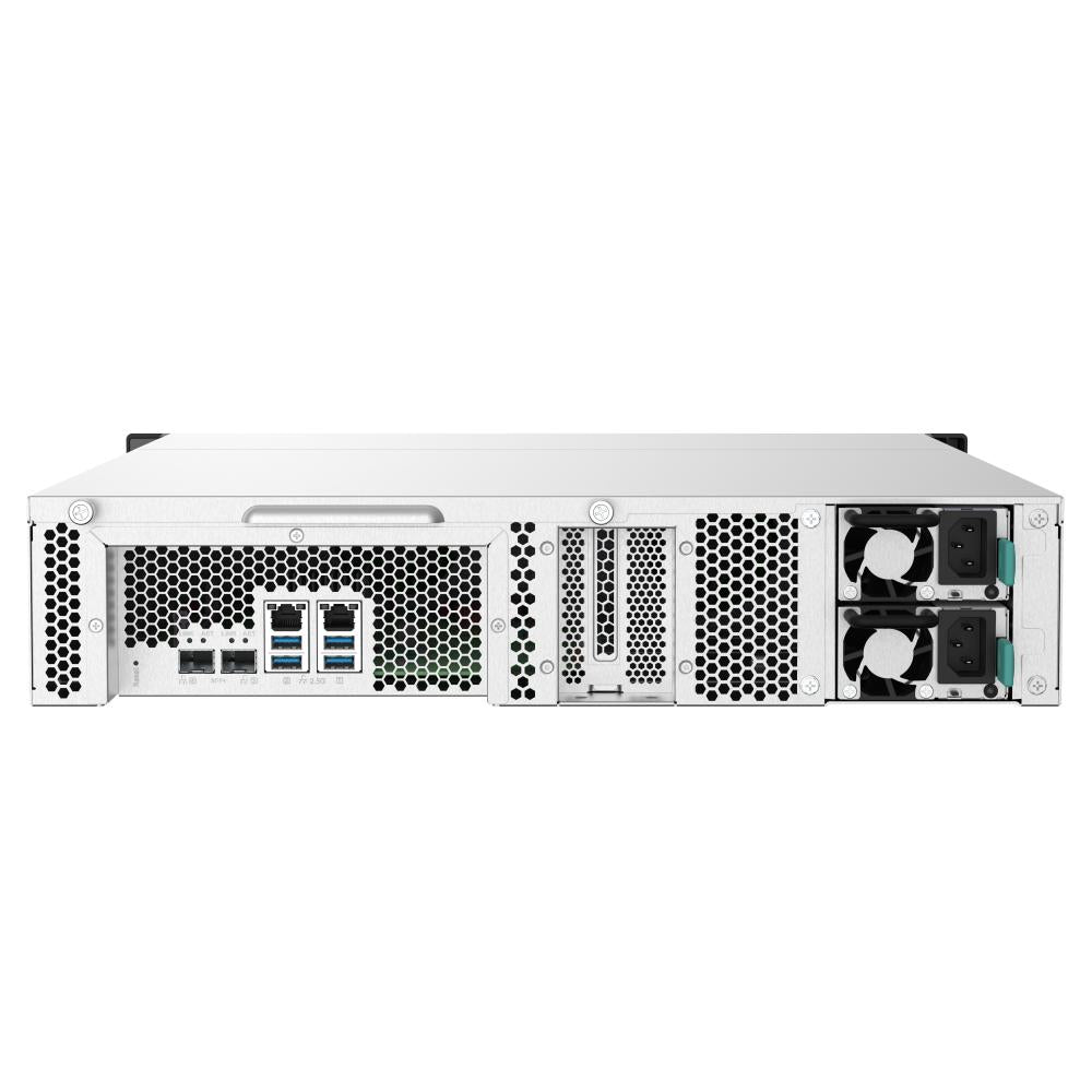 QNAP TS-832PXU-RP 8-Bay Rackmount NAS Server | Quad-Core 1.7GHz | 4GB DDR4 | Dual 10GbE SFP+ & 2.5GbE | Redundant PSU