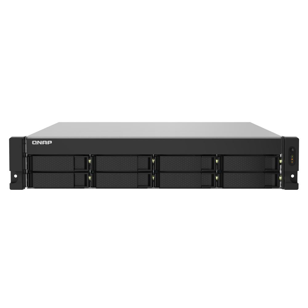 QNAP TS-832PXU-RP 8-Bay Rackmount NAS Server | Quad-Core 1.7GHz | 4GB DDR4 | Dual 10GbE SFP+ & 2.5GbE | Redundant PSU