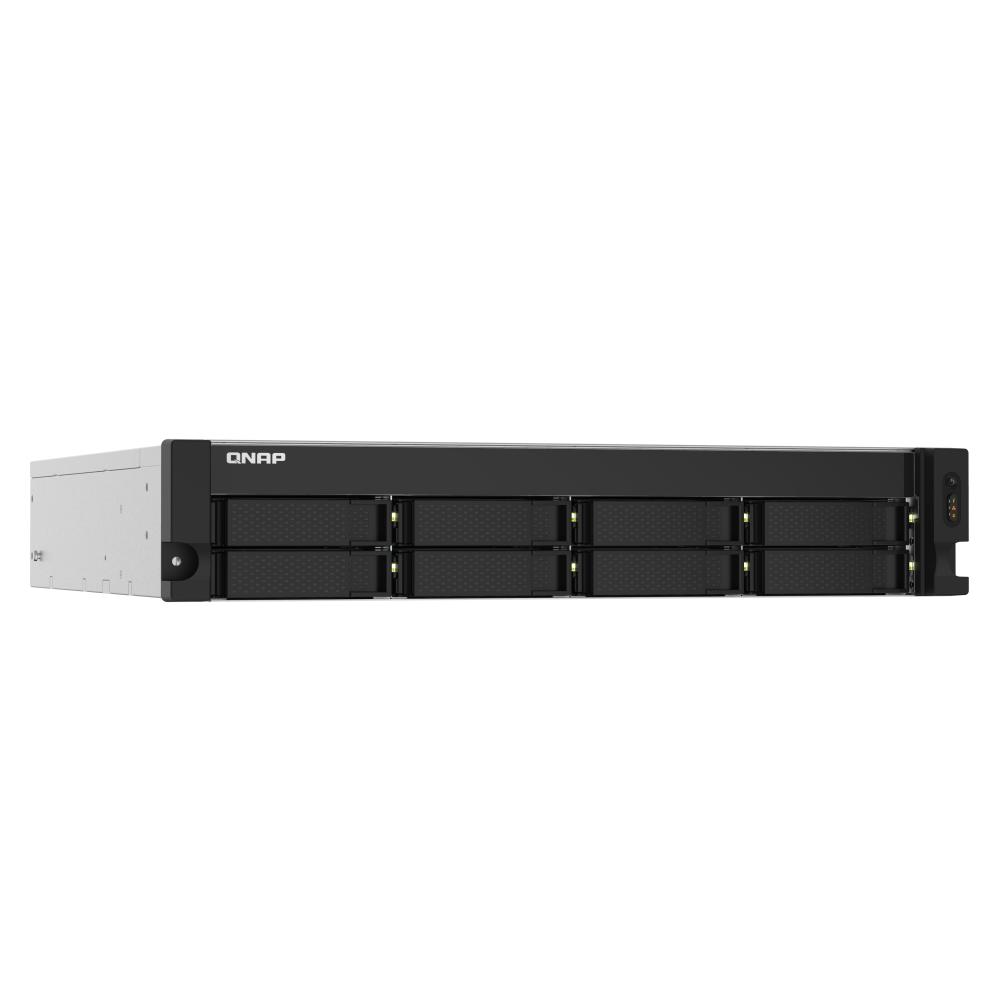 QNAP TS-832PXU-RP 8-Bay Rackmount NAS Server | Quad-Core 1.7GHz | 4GB DDR4 | Dual 10GbE SFP+ & 2.5GbE | Redundant PSU