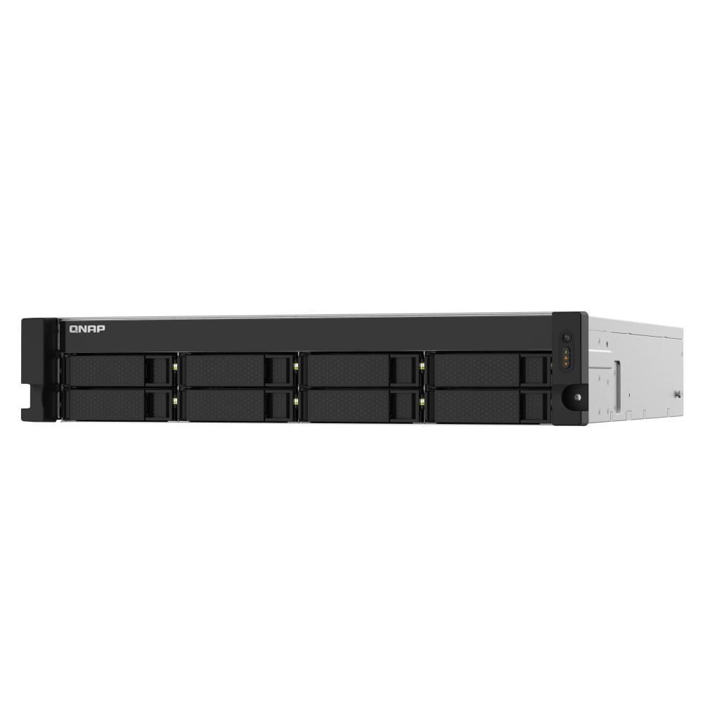 QNAP TS-832PXU-RP 8-Bay Rackmount NAS Server | Quad-Core 1.7GHz | 4GB DDR4 | Dual 10GbE SFP+ & 2.5GbE | Redundant PSU