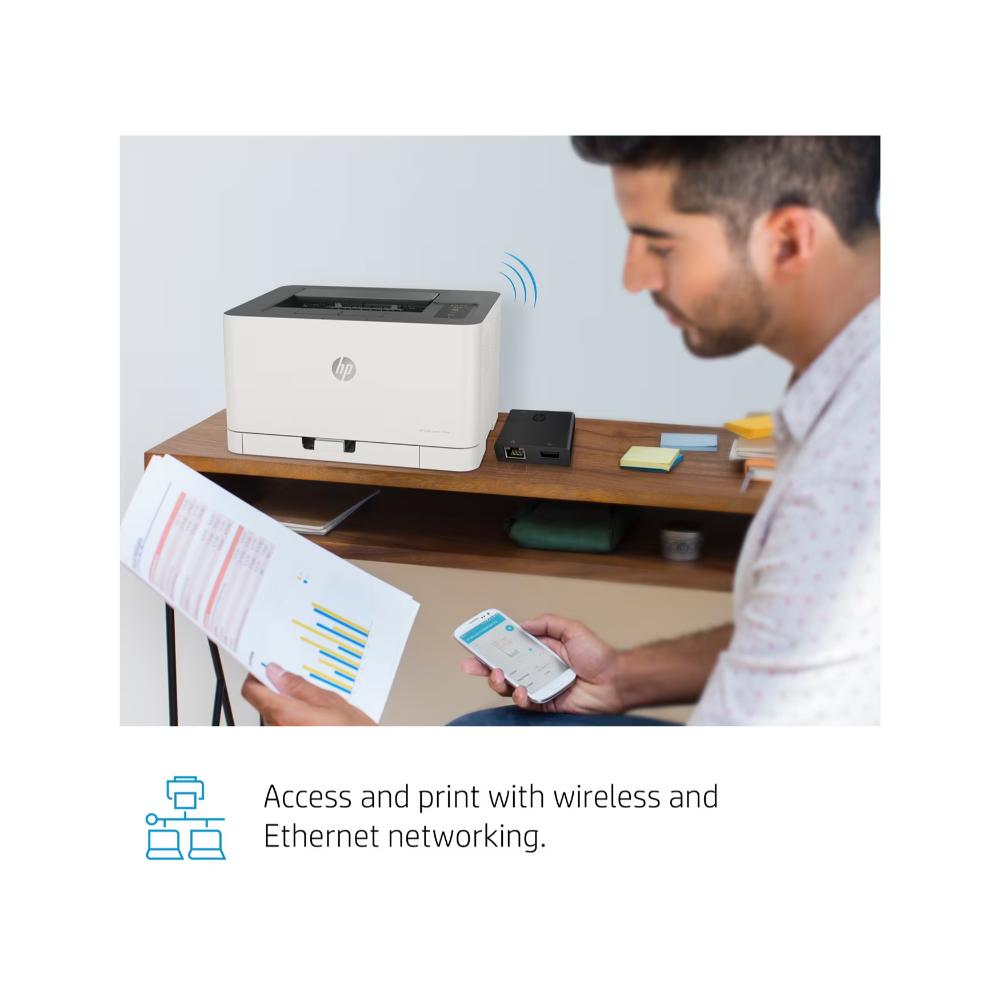 HP Color Laser 150nw | Compact Wireless Color Printer