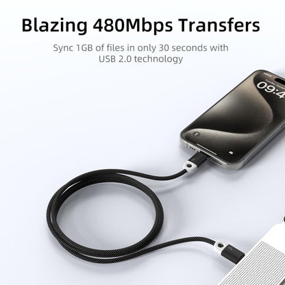 CABLETIME CUP1 USB-C to USB-C Fast Charge Cable | 100W Power Delivery | Braided Jacket & Smart Chip