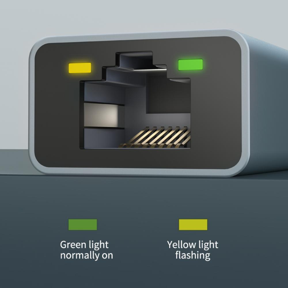 CABLETIME CB51G USB-C to RJ45 Ethernet Adapter | 1Gbps LAN | Thunderbolt 3/4 Compatible | USB-C to Gigabit Network Converter