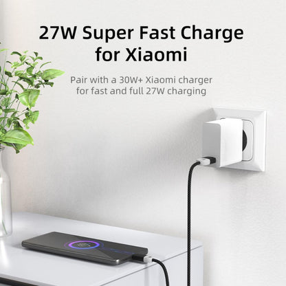 CABLETIME CAP1J | 6A USB-A to USB-C Fast Charge Braided Cable (1.5m)