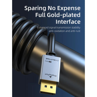CABLETIME CD20H DisplayPort to DisplayPort 1.2 Cable | 4K 60Hz UHD, Gold-Plated Connectors, 1m Length