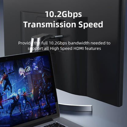 CABLETIME CC12N USB-C to HDMI Cable | 4K@30Hz, 10.2Gbps, Nylon Braided | 3M