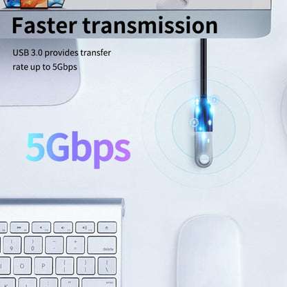 CABLETIME CA11L | USB 3.0 Male to Female Extension Cable | 5Gbps Data Transfer | 2M Length | Nickel-Plated Connectors