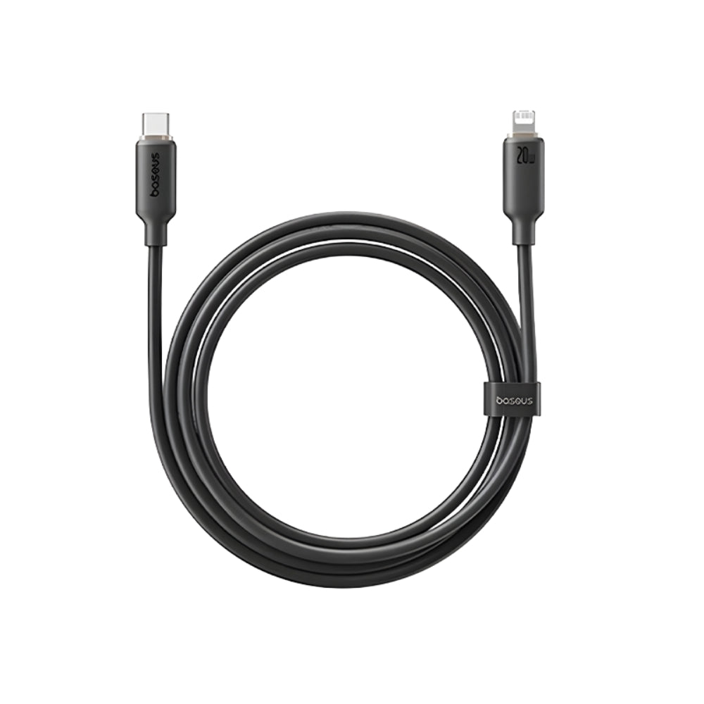 BASEUS Foamed Silicone | Fast Charging Data Cable USB‑C to iPhone 20W (Cosmic Black, 2m)