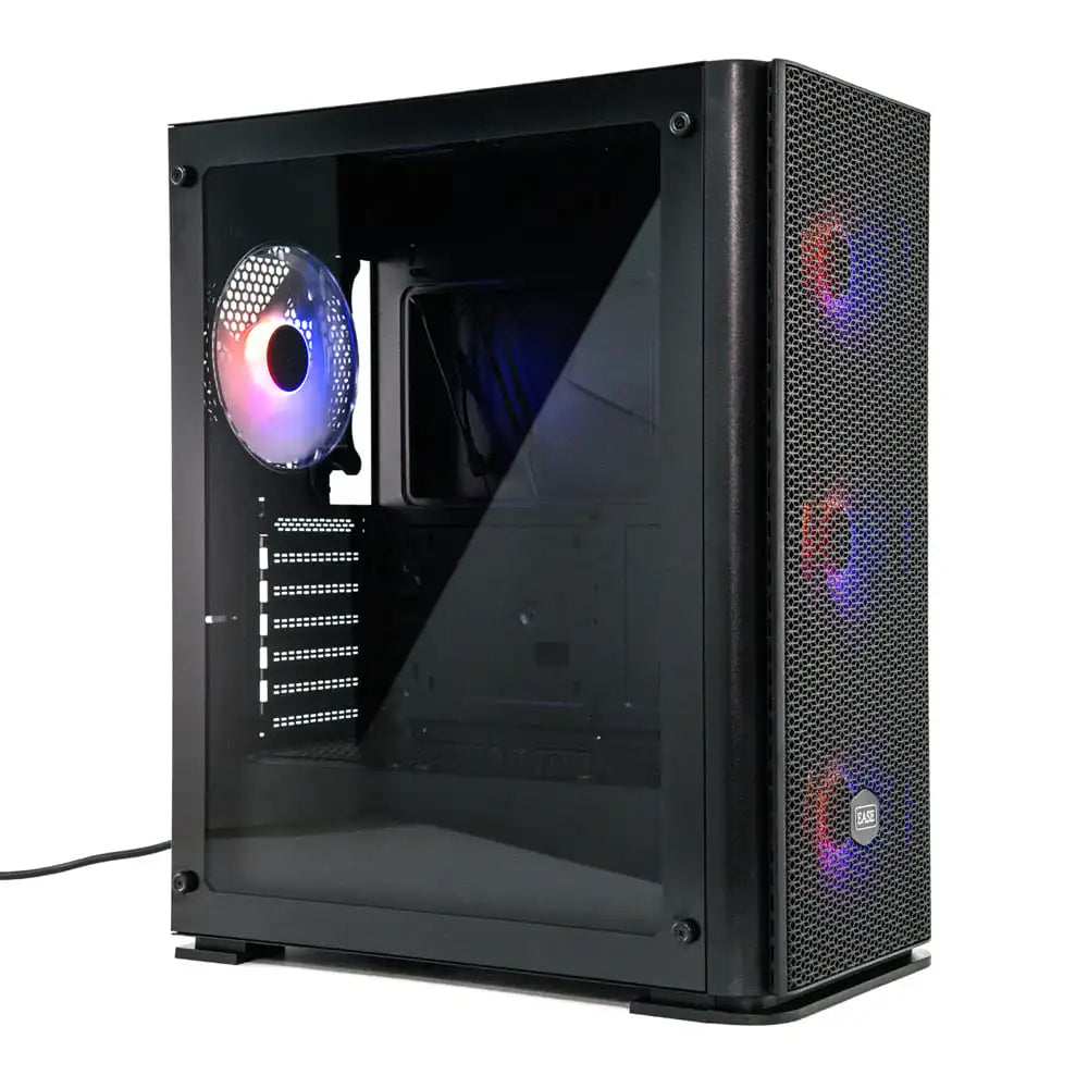 EASE EC144B Tempered Glass Gaming Case | Spacious Design with Superior Airflow