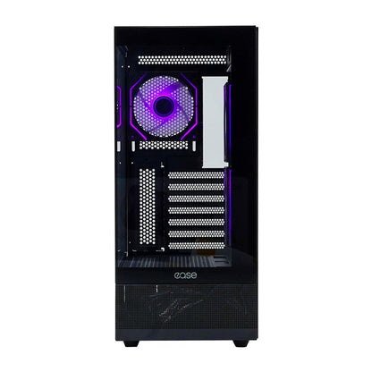 EASE EC123B ARGB Tempered Glass Gaming Case | 3x Infinity ARGB Fans | Panoramic View | 360mm Radiator Support