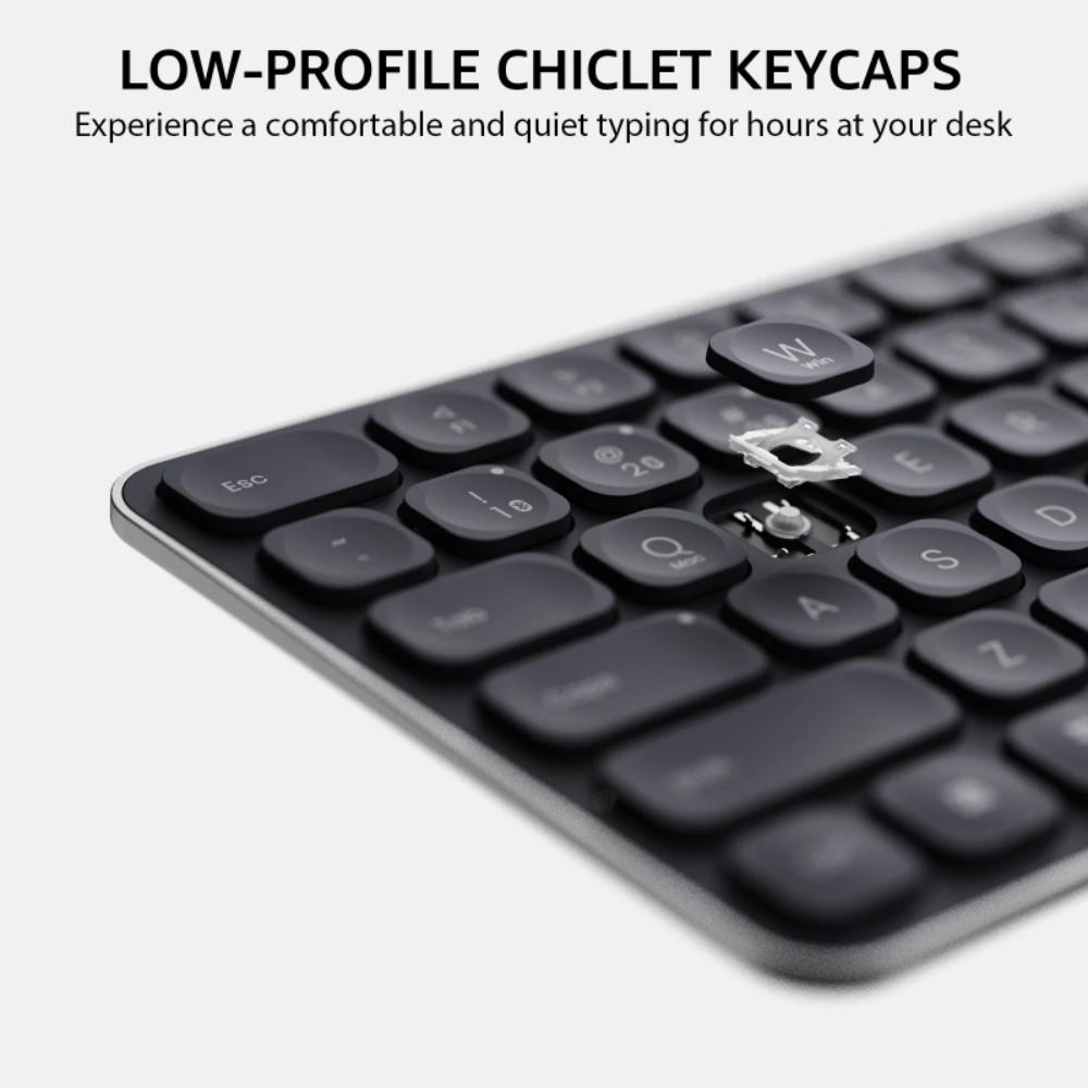 Rapoo E9550L Blade-Series Wireless Keyboard | Multi-Device | 110 Keys | Scissor Switch |