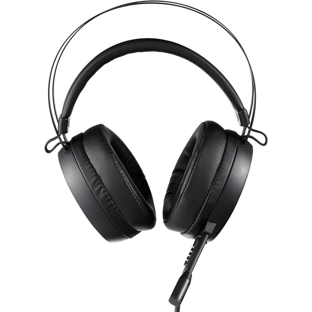 Rapoo VH160 Virtual 7.1 Gaming Headset | 50mm Drivers | Virtual 7.1 Surround Sound | Noise-Isolating Microphone | RGB Lighting | Black