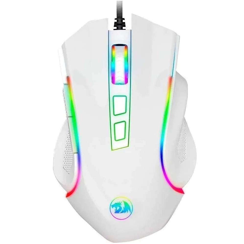 Redragon M607W GRIFFIN | RGB 7200 DPI Gaming Mouse (White)