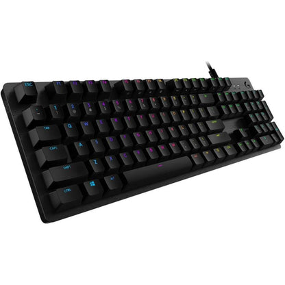 Logitech G512 Carbon LIGHTSYNC RGB Mechanical Gaming Keyboard | GX Mechanical Switches | 104 Keys | USB Passthrough | Aluminum Alloy | 1ms Report Rate