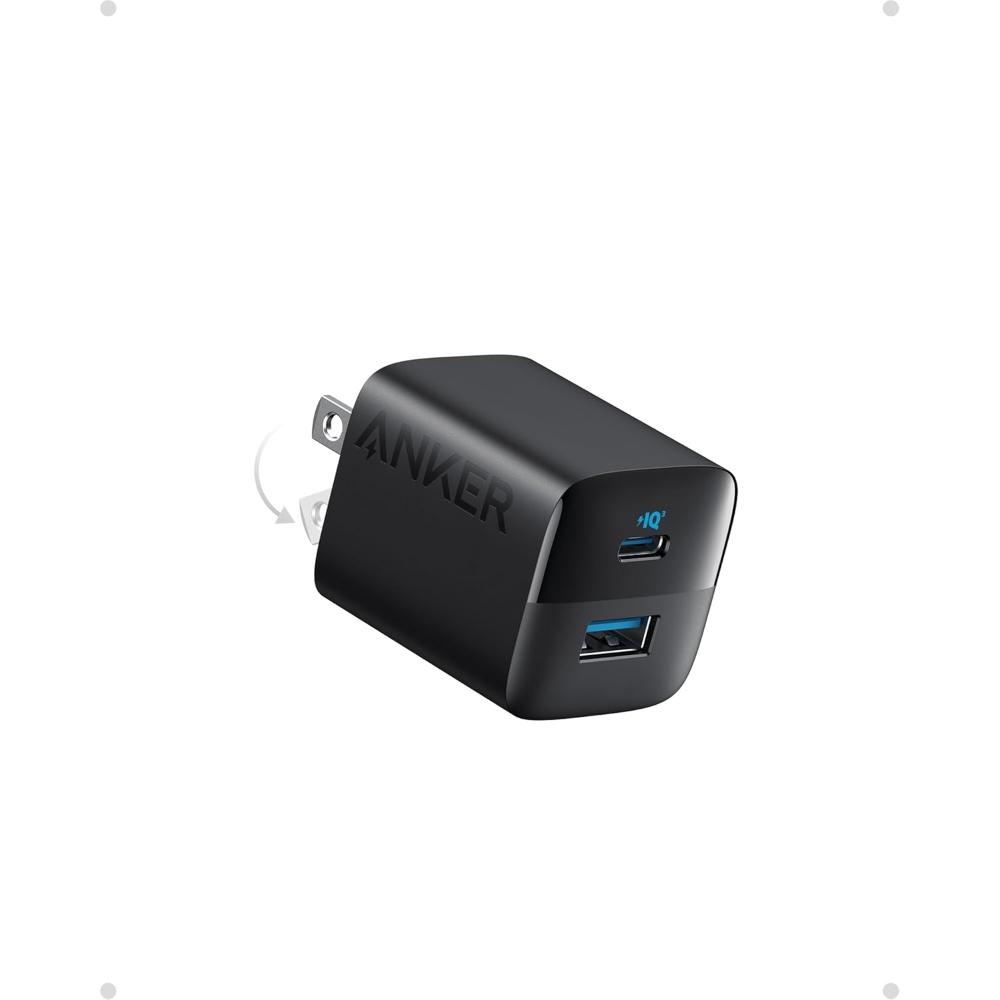 Anker 323 Charger A2331 | 33W USB-C + USB-A Fast Wall Charger | Dual Port Compact Charger