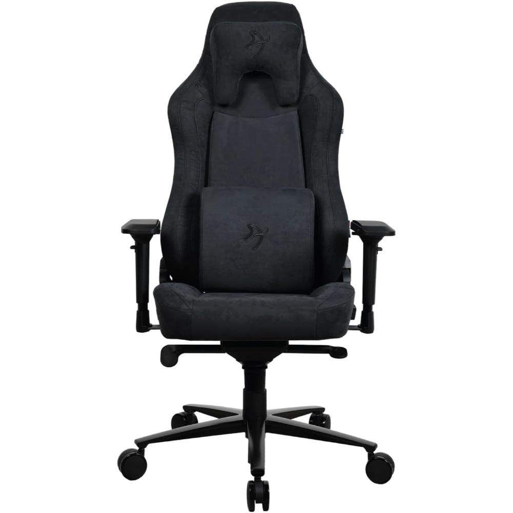 Arozzi Vernazza Soft Fabric | Premium Ergonomic Gaming & Office Chair | XL Frame | Soft Woven Fabric Upholstery | Memory Foam Padding | 165° Recline | 3D Armrests | Adjustable Lumbar & Headrest Pillows | Matte Grey