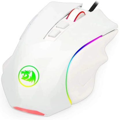 Redragon M607W GRIFFIN | RGB 7200 DPI Gaming Mouse (White)