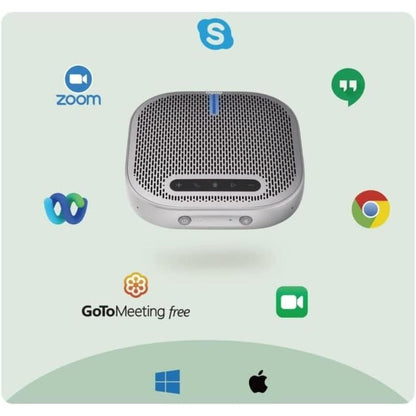 Rapoo CM500 | Bluetooth Speakerphone | 360° Voice Pickup, 4-Mic Array, USB & BT 5.0, 24H Battery