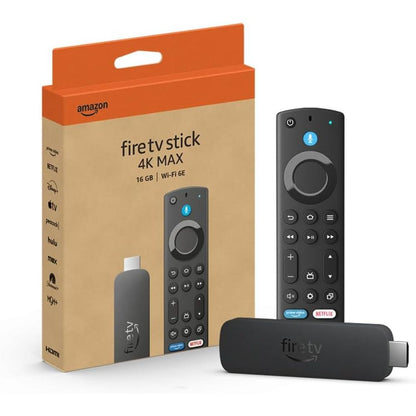 Amazon Fire TV Stick 4K Max (2nd Gen) | 16GB | Wi-Fi 6E | Alexa Voice Remote | 4K UHD Streaming