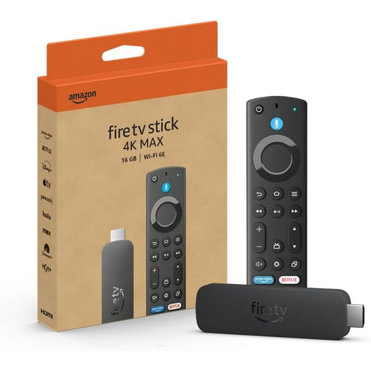 Amazon Fire TV Stick 4K Max (2nd Gen) | 16GB | Wi-Fi 6E | Alexa Voice Remote | 4K UHD Streaming