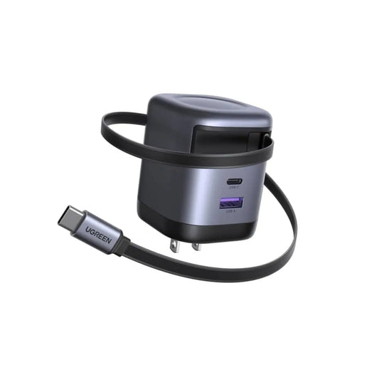 UGREEN 45W GaN Charger with Retractable USB-C Cable | Model 45865